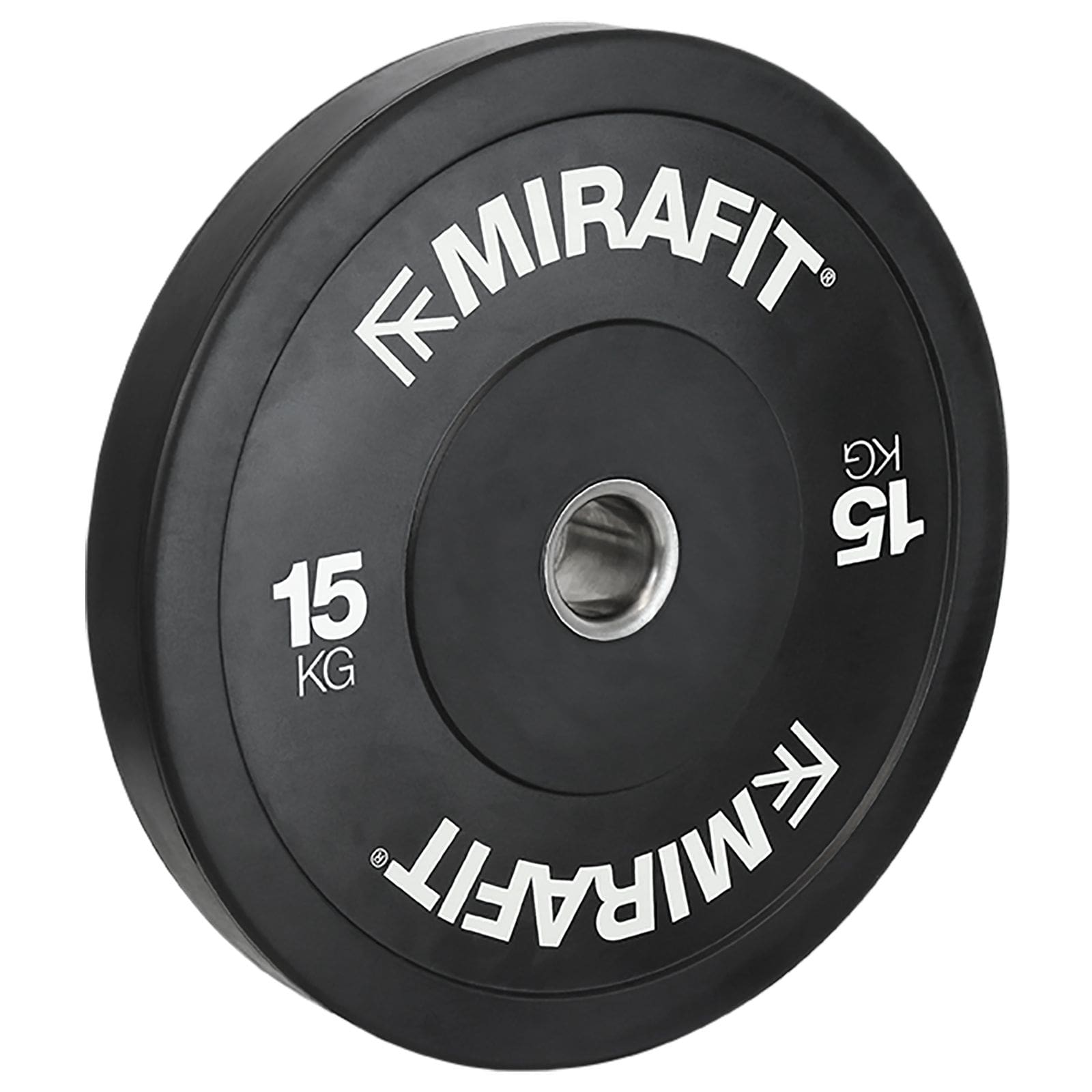 Mirafit Black Olympic Rubber Bumper Plates Review 15kg