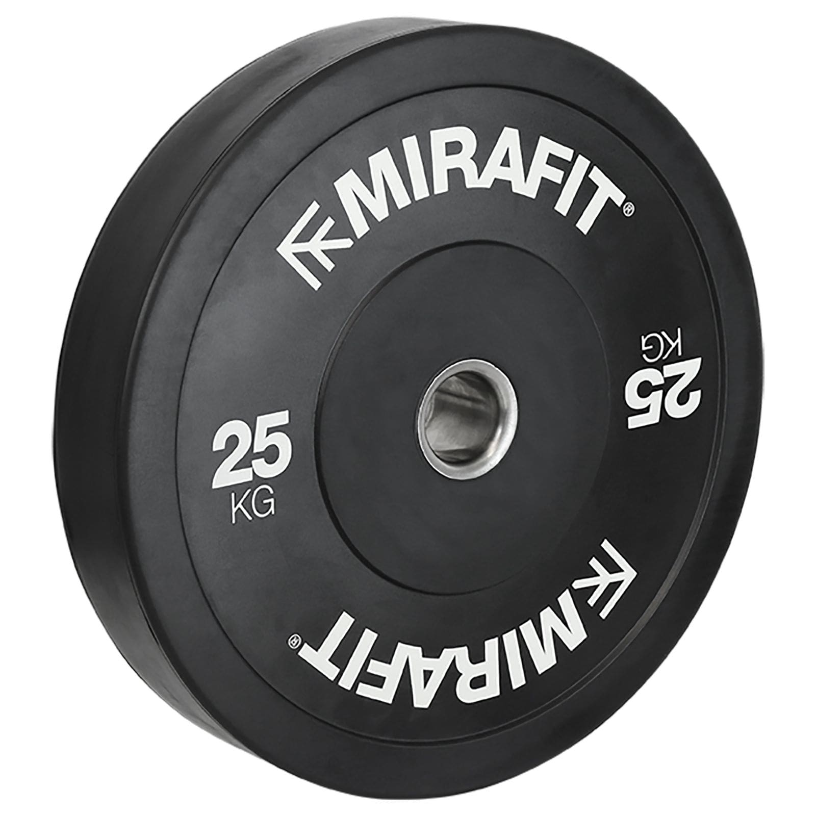 Mirafit Black Olympic Rubber Bumper Plates Review 25kg
