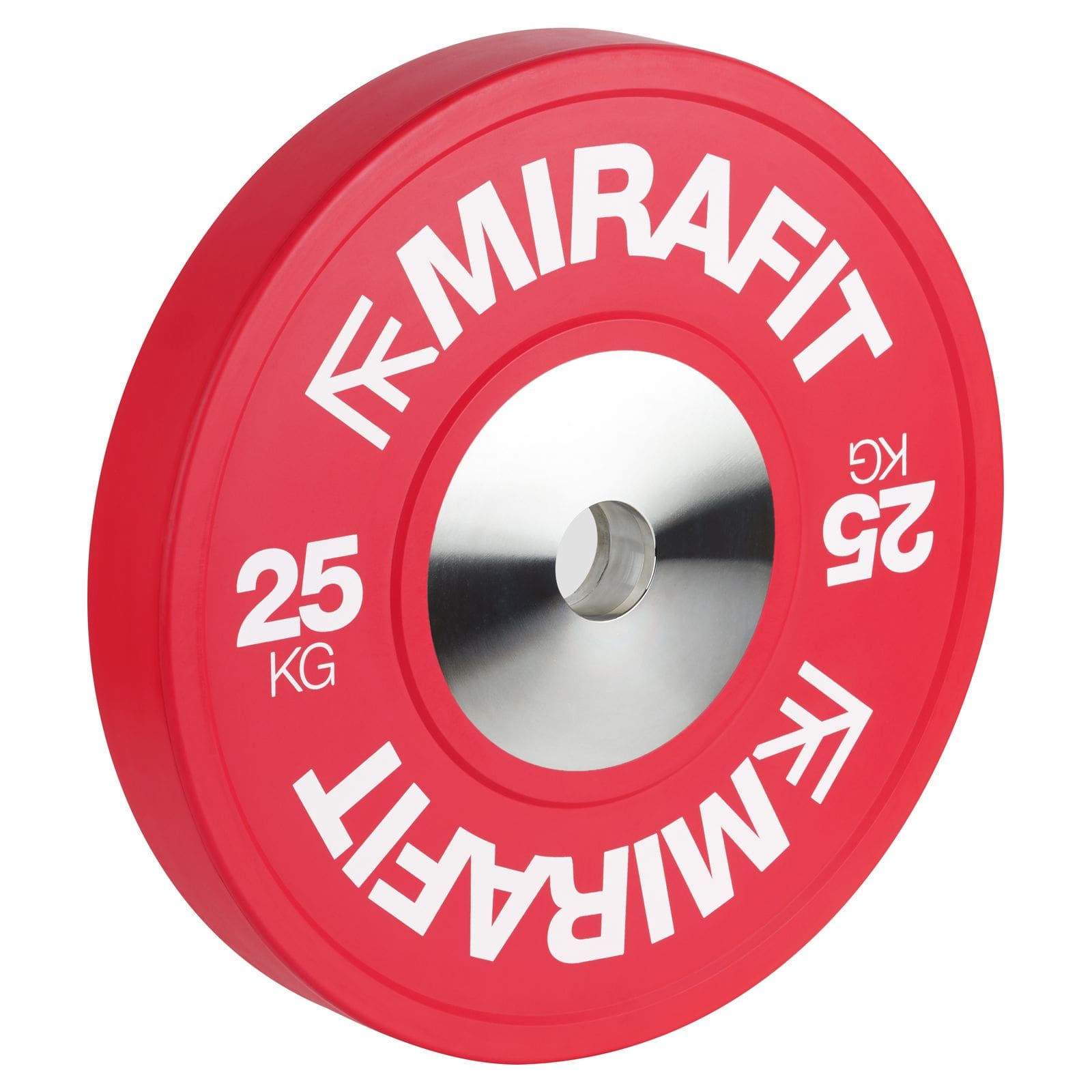 Mirafit Competition Olympic Bumper Plates 25kg Red Plates