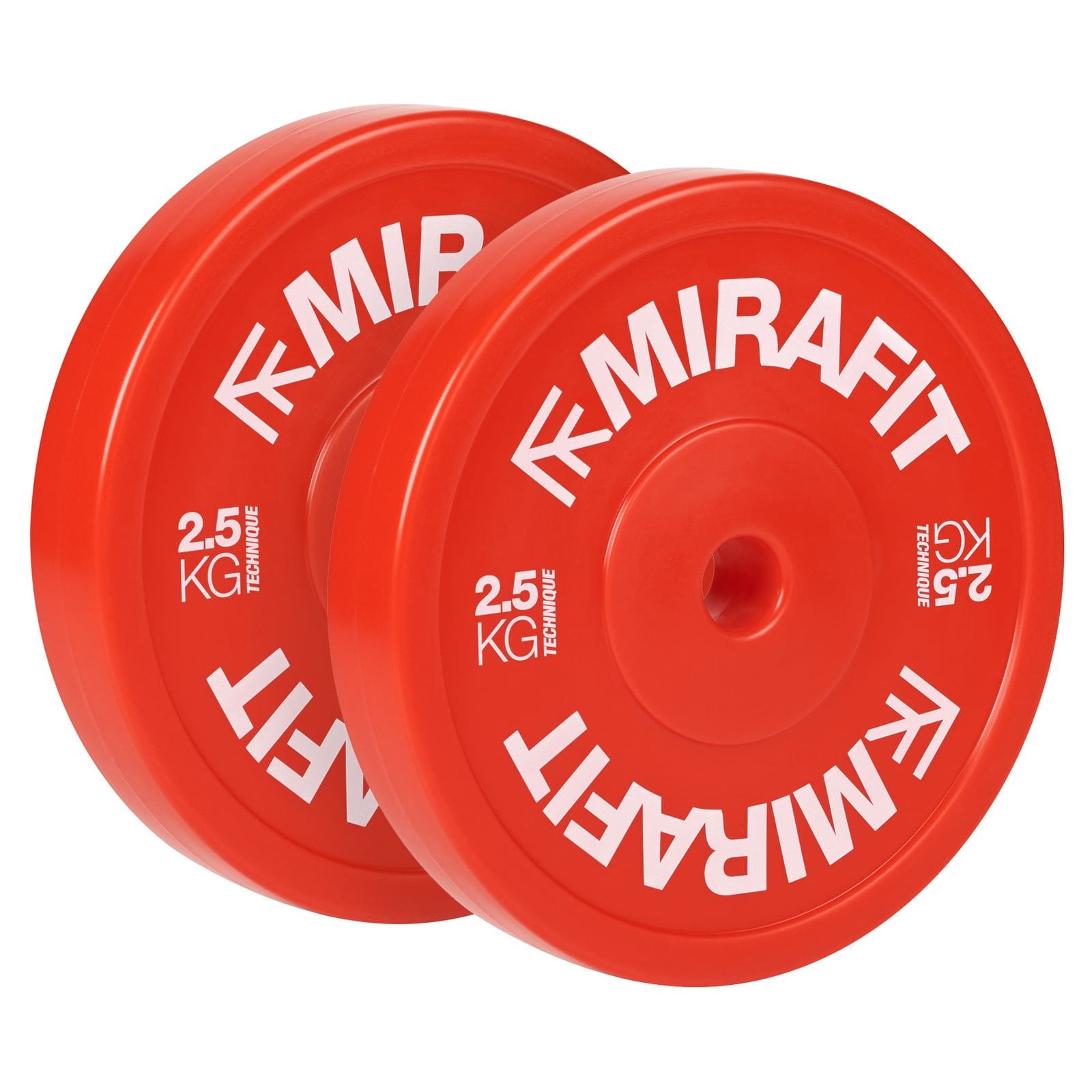 Mirafit Olympic Technique Bumper Plate Review 2.5kg red