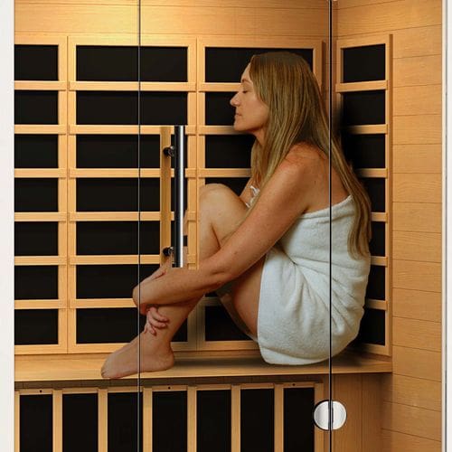 Zen Noir Far Infrared Sauna 3 Person - Glass Doors