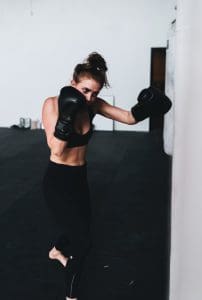 Training with a punch bag can help you get ripped