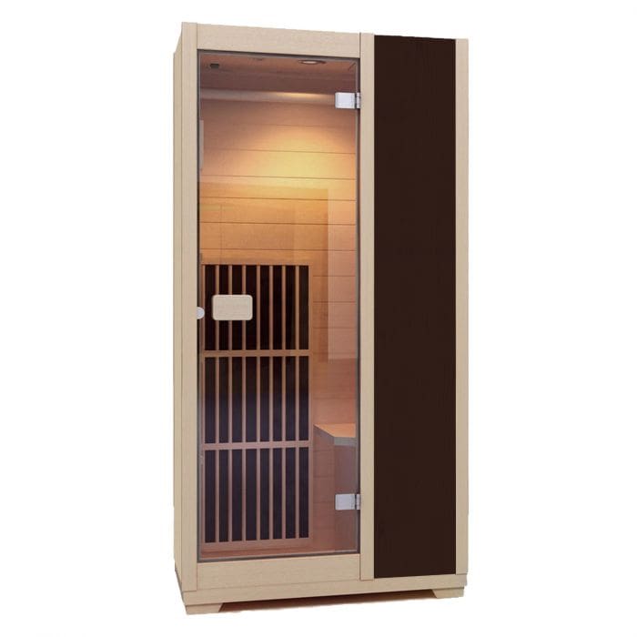 Zen Far Infrared Sauna 1 Person - Brown