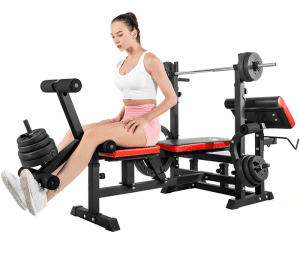 Bodytrain Deluxe Weight Bench UK - Weight Stack View