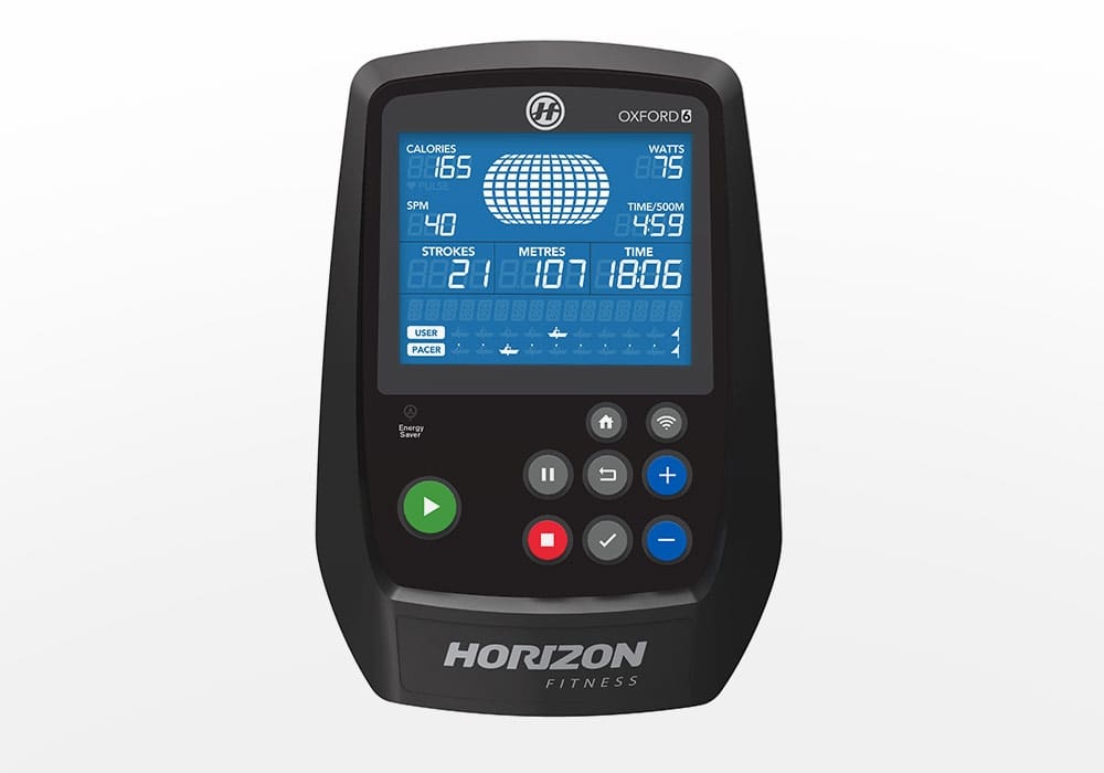 Horizon Fitness Oxford 6 Rower Review - Monitor