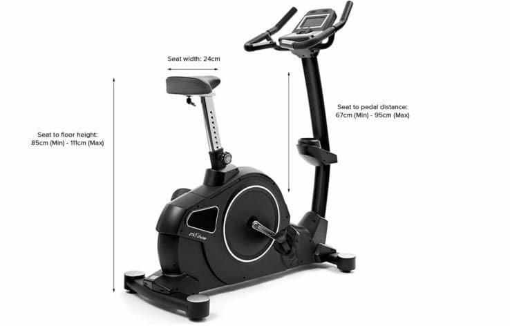 JTX CYCLO 5 GYM EXERCISE BIKE - Dimensions