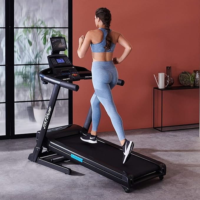 JTX Sprint-5 Foldable Home Treadmill, Zwift Compatible Review Back View