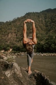 This image shows how you can do Pilates Anywhere - We will be covering practicing Pilates anywhere in our blog