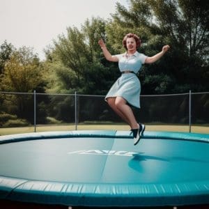 Keeping fit and safe on a trampoline
