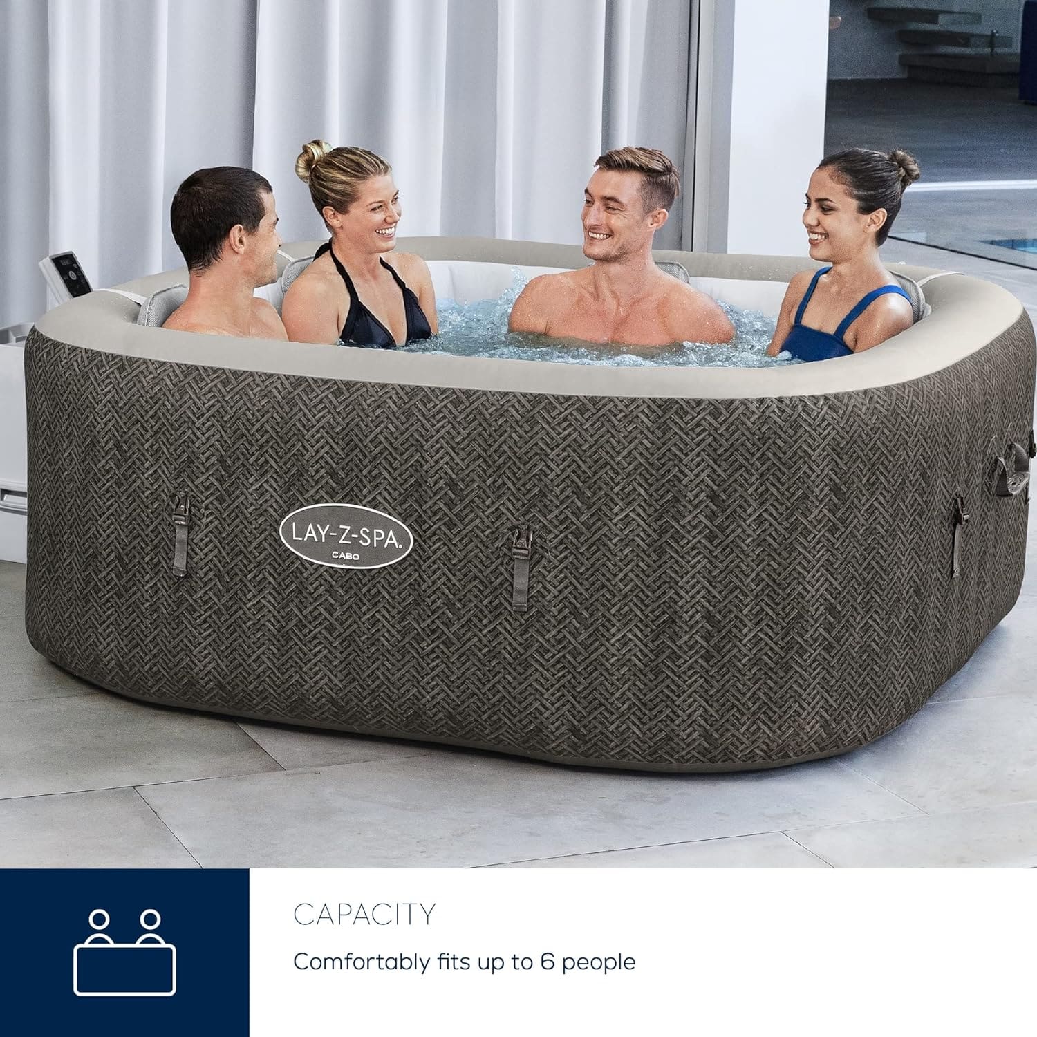 Lay-Z-spa Cabo Hydrojet Hot Tub - 4-6 person