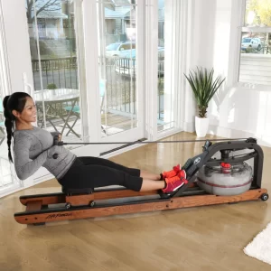 Life Fitness Row HX Rowing Machine - Water rowing machine review - Wood Rowing Machines - In Use