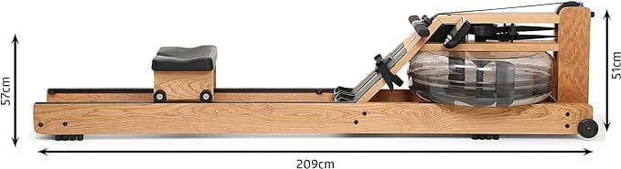 Cherry Wood WaterRower Original Series Rowing Machine with S4 Monitor - Review - side View