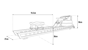 WaterRower S1 Low Rise - Dimensions