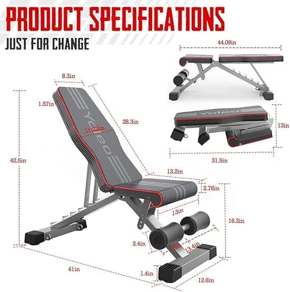 YOLEO Commercial Weight Bench